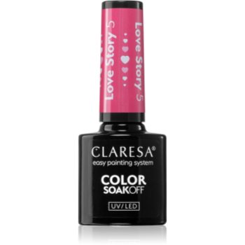 Claresa SoakOff UV/LED Color Love Story lac de unghii sub forma de gel - imagine 2